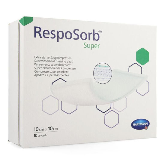 Resposorb Super sterilna obloga za rane 10x10 cm, 10 oblog