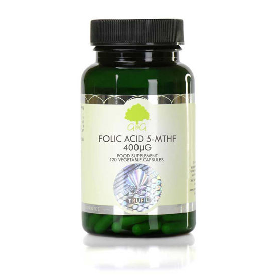 G&G Vitamins folna kislina 5-MTHF, 120 kapsul