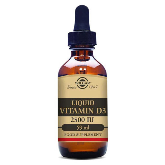 Solgar Liquid vitamin D3 2.500 I.E. tekočina - steklenička, 59 mL