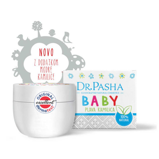 Dr. Pasha krema za dojenčka modra kamilica, 100 mL