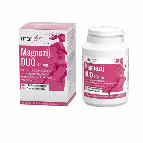 Marifit Magnezij DUO 200 mg, 60 filmsko obloženih tablet