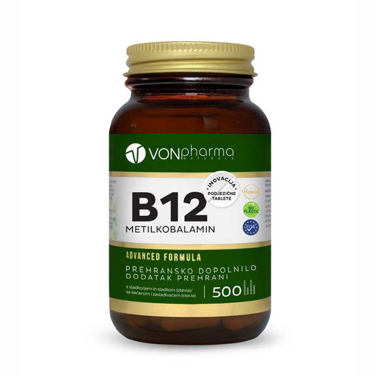 VONpharma B12 vitamin metilkobalamin, 500 podjezičnih tablet