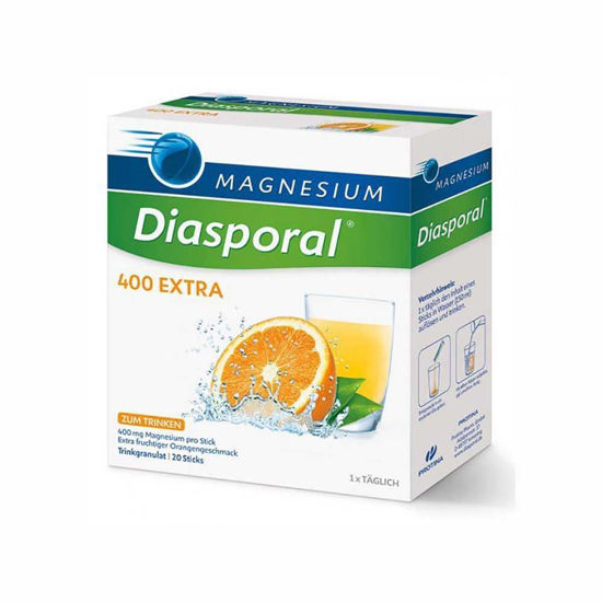 Magnesium diasporal 400 EXTRA z okusom pomaranče, 50 vrečk