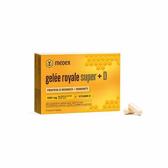 Medex Gelee Royale Super + D vitamin, 30 kapsul