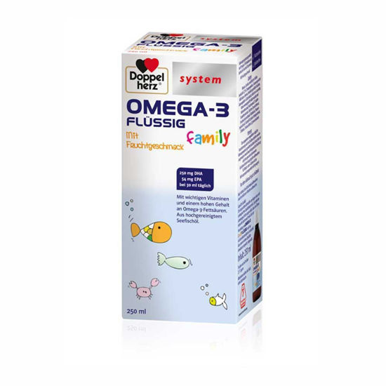 Doppelherz System Omega-3 family tekočina, 250 mL