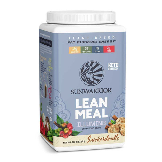SunWarrior Lean Meal Illumin8 mešanica za pripravo nadomestka obroka z okusom piškotka