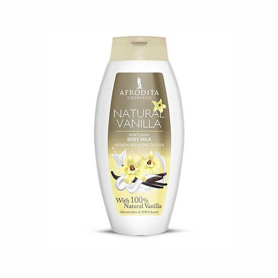 Afrodita Natural Vanilla negovalno mleko za telo, 250 mL