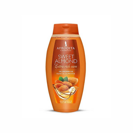 Afrodita Sweet Almond oljni gel za prhanje, 250 mL