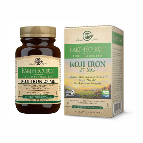 Solgar Koji Iron 27 mg železo, 30 kapsul