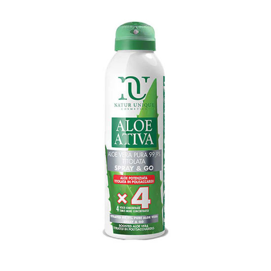 Natur Unique Aloe Attiva Spray & Go obnovitvena krema za obraz, roke, telo, 150 mL