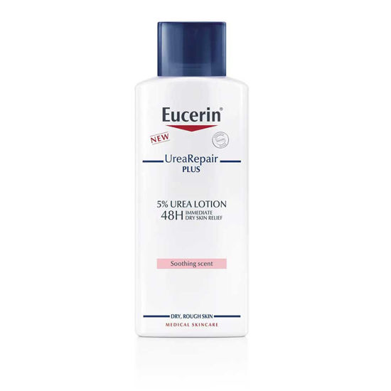 Eucerin UreaRepair PLUS 48H losjon za telo 5 % urea s pomirjajočim vonjem, 250 mL