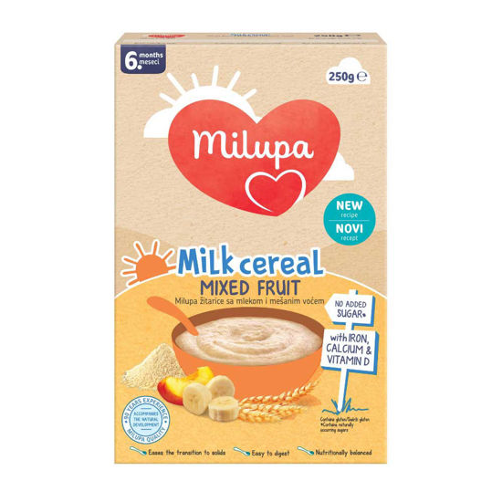 Milupa mlečna kašica mešano sadje, 250 g