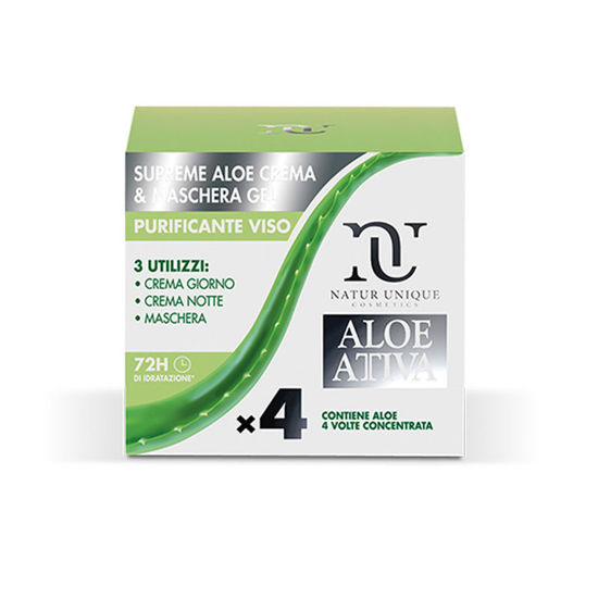 Natur Unique Aloe Attiva Supreme čistilna krema & maska gel obraz, 100 mL