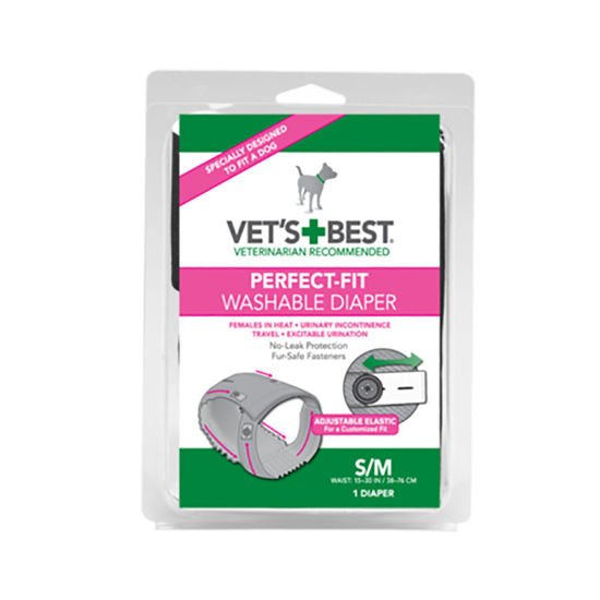 Vet's Best Perfect Fit pralne plenice za samice S/M, 1 kos