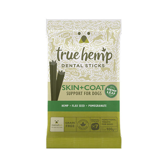 True Hemp dentalne palčke Skin&Coat za pse, 100 g