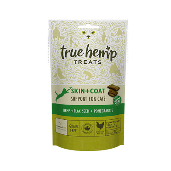 True Hemp priboljški Skin&Coat za pse, 50 g