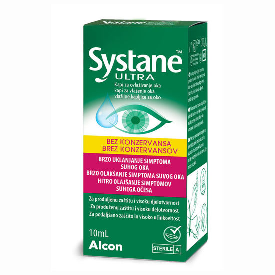 Systane Ultra vlažilne kapljice za oči - brez konzervansov, 10 mL