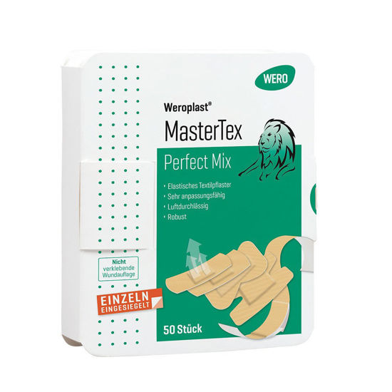 Weroplast MasterTex Perfect Mix obstojni tekstilni obliži za rane, 50 obližev