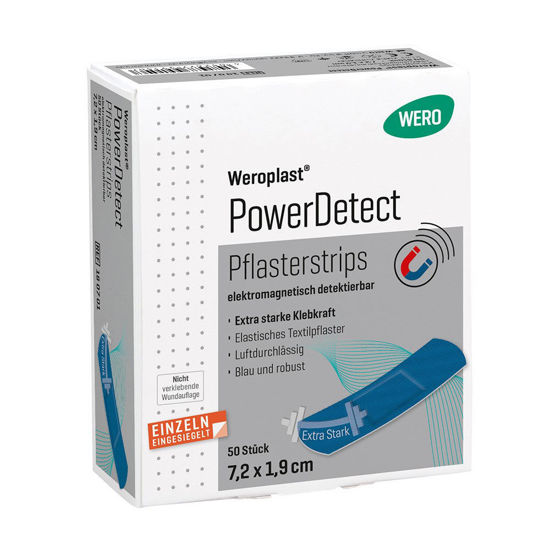 Weroplast PowerDetect detekcijski obstojni tekstilni obliži, različne velikosti