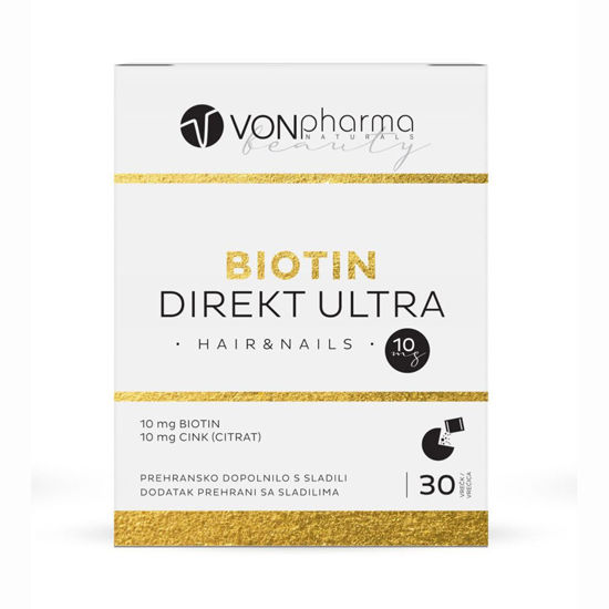 VONpharma Biotin direkt ultra 10 mg, 30 vrečk ali AKCIJA
