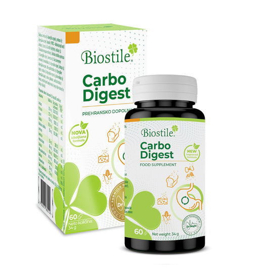 Biostile Carbo Digest - prebava, 60 kapsul