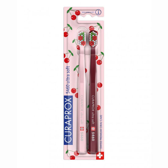 Curaprox CS 5460 Cherry zobna ščetka, 2 kosa