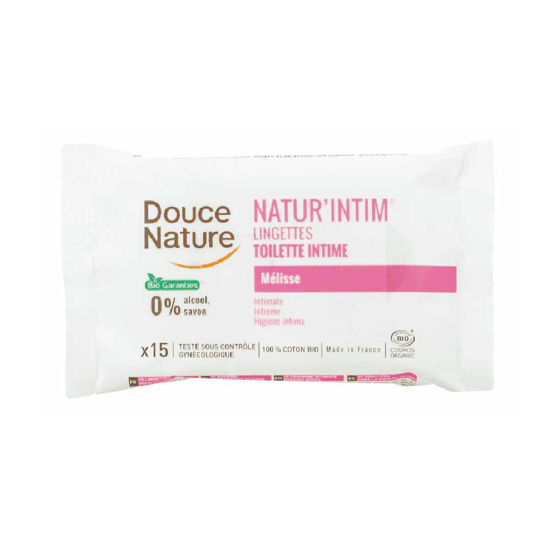 Douce Nature naravni intimni robčki, 15 robčkov