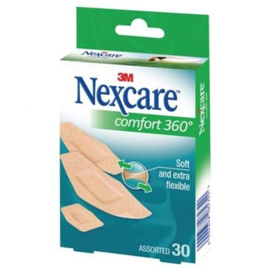 Nexcare Comfort prožni in prilagodljivi obliži, 30 obližev