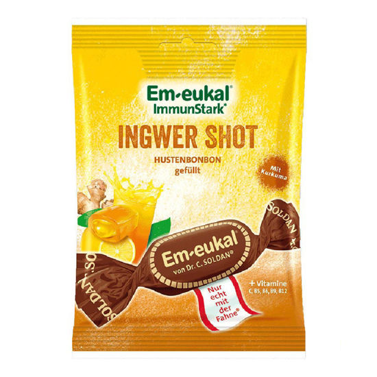 Em-eukal Ingver Shot bonboni, 75 g