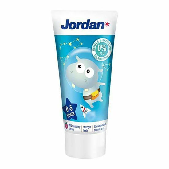 Jordan Kids 0 – 5 let (500 ppm fluorida) zobna pasta, 2x50 mL (DOUBLE PACK)