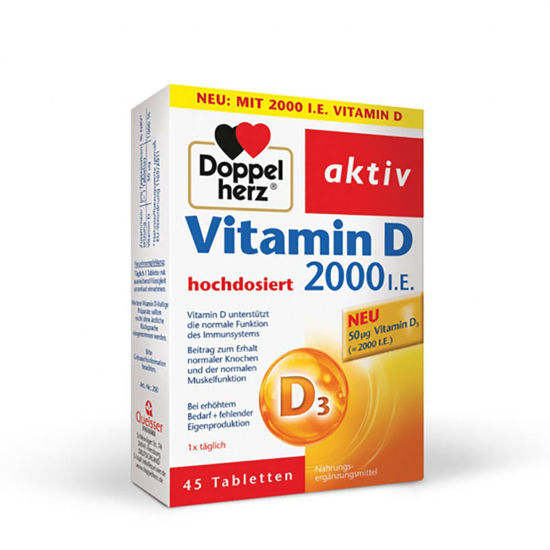 Doppelherz Aktiv vitamin D3 2000 I.E. extra, 50 tablet