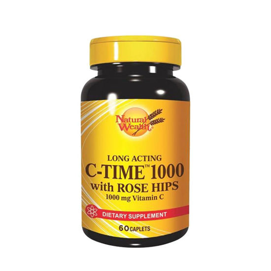 Natural Wealth vitamin C 1.000 mg tablete s podaljšanim sproščanjem, 60 tablet