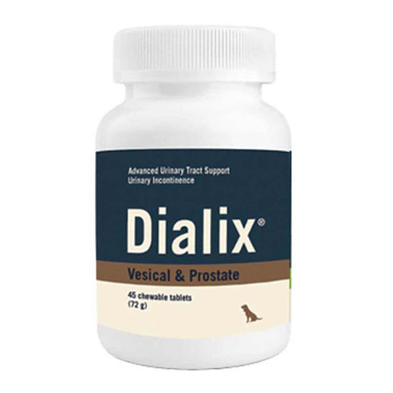 Dialix Vesical & Prostate za pse pri uhajanju urina, 45 tablet