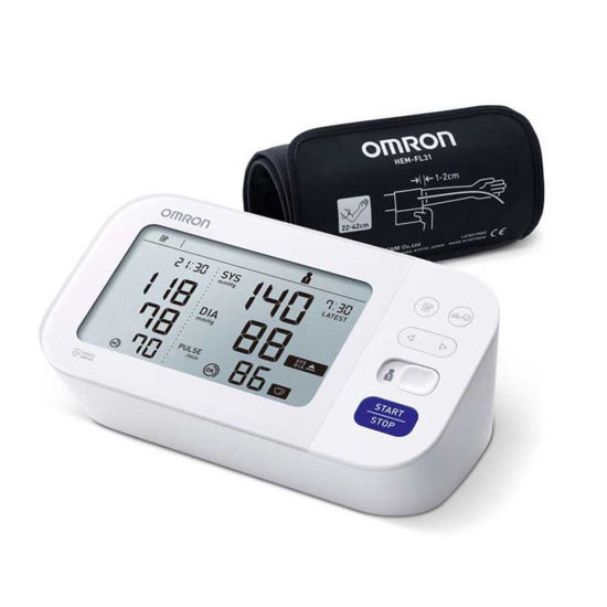 Omron M6 Comfort avtomatski nadlaktni merilnik krvnega tlaka + adapter, 1 set