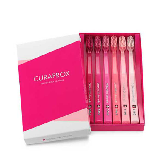 Curaprox CS 5460 Pink Edition zobna ščetka, 6 ščetk
