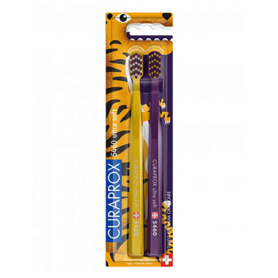 Curaprox CS 5460 Tiger Edition zobna ščetka, 2 ščetki