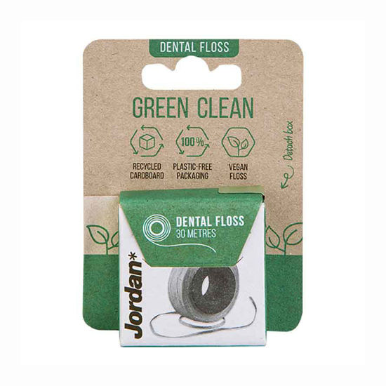 Jordan Green Clean Dental Floss zobna nitka, 30 m
