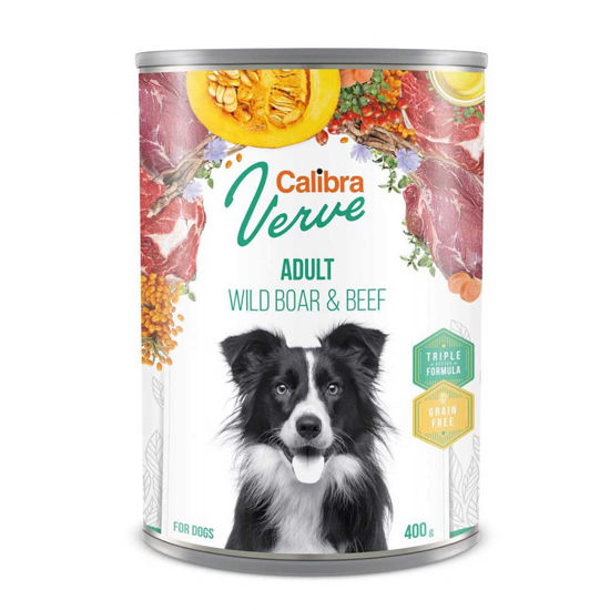 Calibra Verve Adult konzerva merjasec & govedina za pse, 400 g