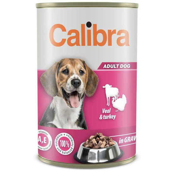 Calibra Premium konzerva teletina in puran v omaki, 1240 g