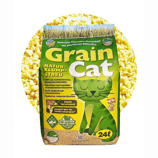 Grain Cat naravni sprijemljivi mačji posip, 12 ali 24 L