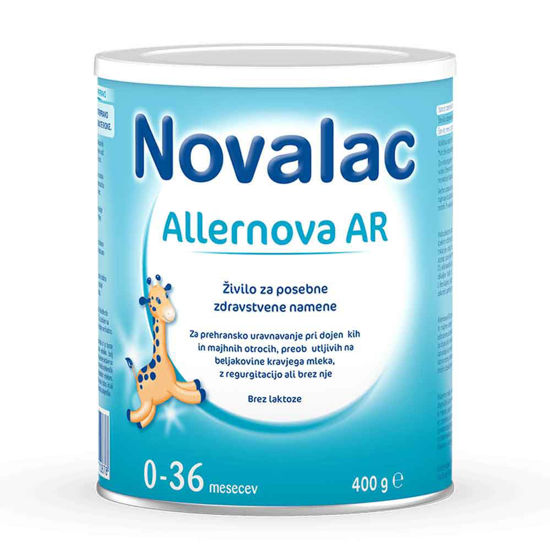 Novalac Allernova AR (0-36 mesec) mleko za dojenčke preobčutljive za beljakovine kravjega mleka, 400 g