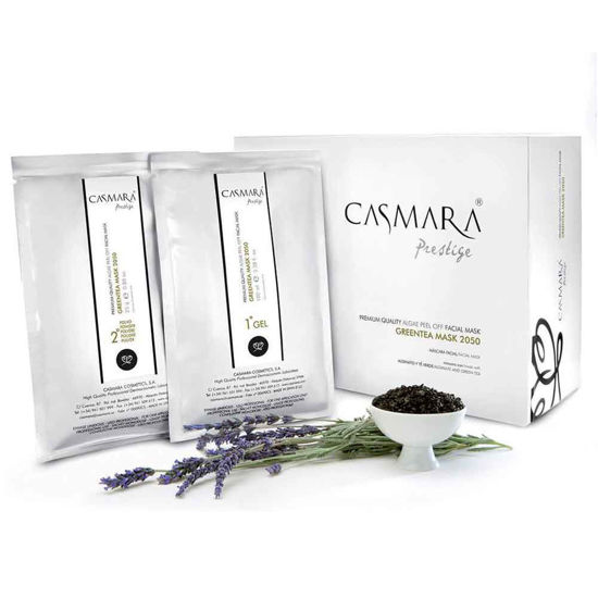 Casmara Green Tea Peel-Off maska, 25 g prahu in 100 mL gela
