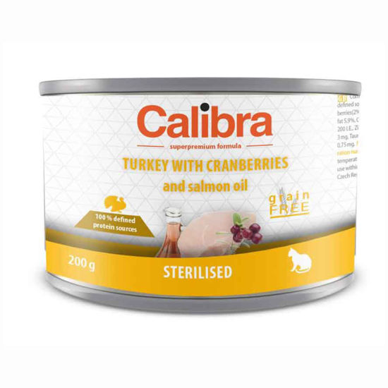Calibra Adult Sterilised konzerva puran in brusnice, 200 g