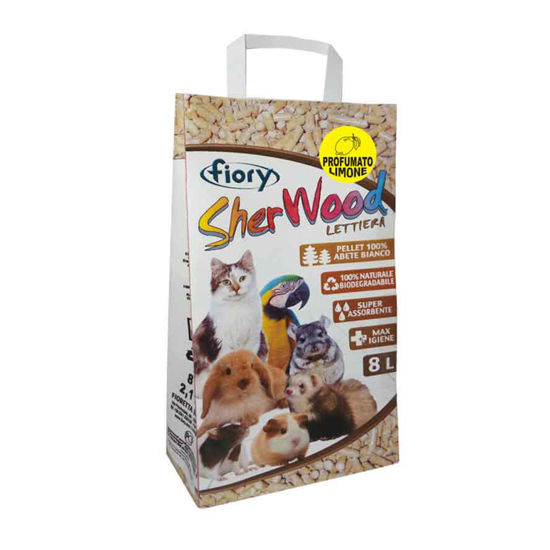 Fiory Sherwood lesni peleti z vonjem limone, 8 L