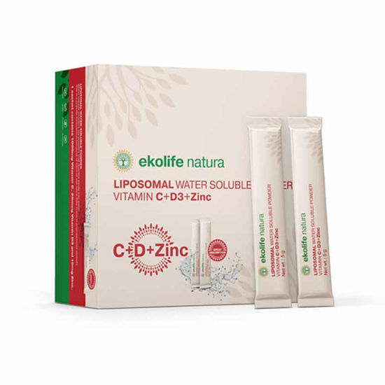 Ekolife natura liposomski C+D+Cink - vrečke, 21 x 5g