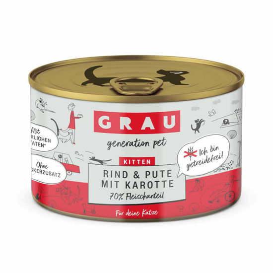 Grau konzerva mladiči govedina & puran & korenje, 200 g in 400 g