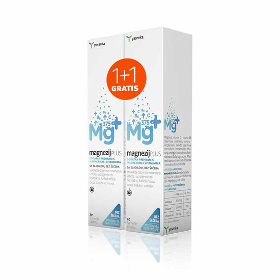 Yasenka Vitamin CODE Magnezij Plus, 20 šumečih tablet (1 + 1 GRATIS)