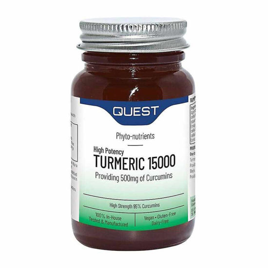 Quest Turmeric 15000 kurkumin s piperinom, 60 tablet