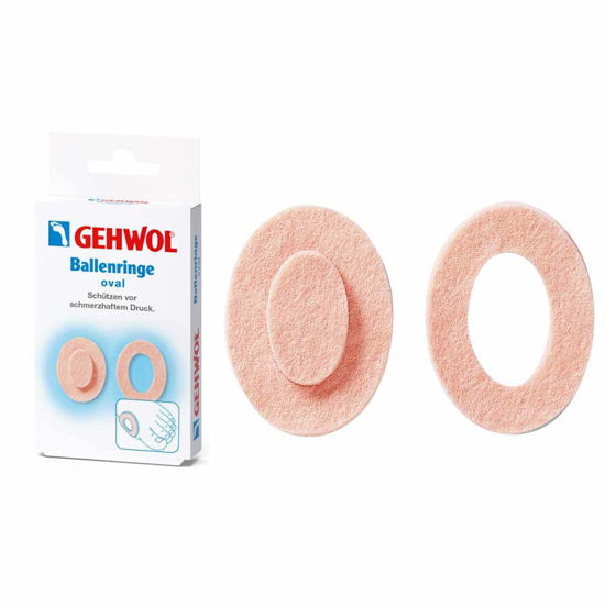 Gehwol obročki za blazinice - ovalni ali okrogli, 6 obrokov