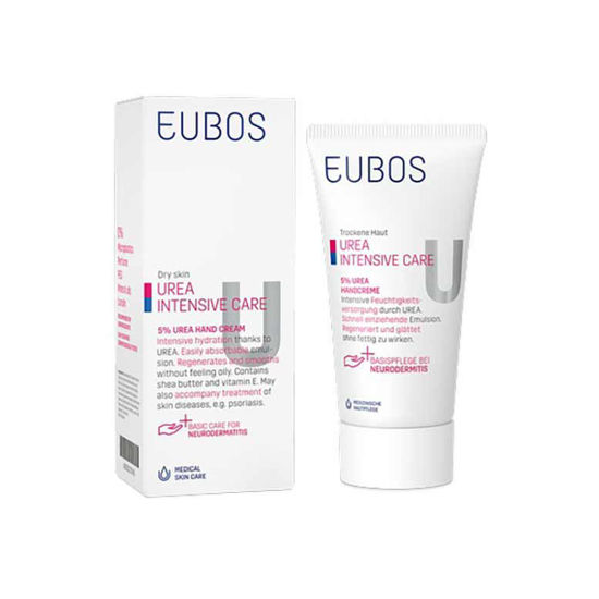 Eubos 5% Urea krema za suhe in razpokane roke, 75 mL